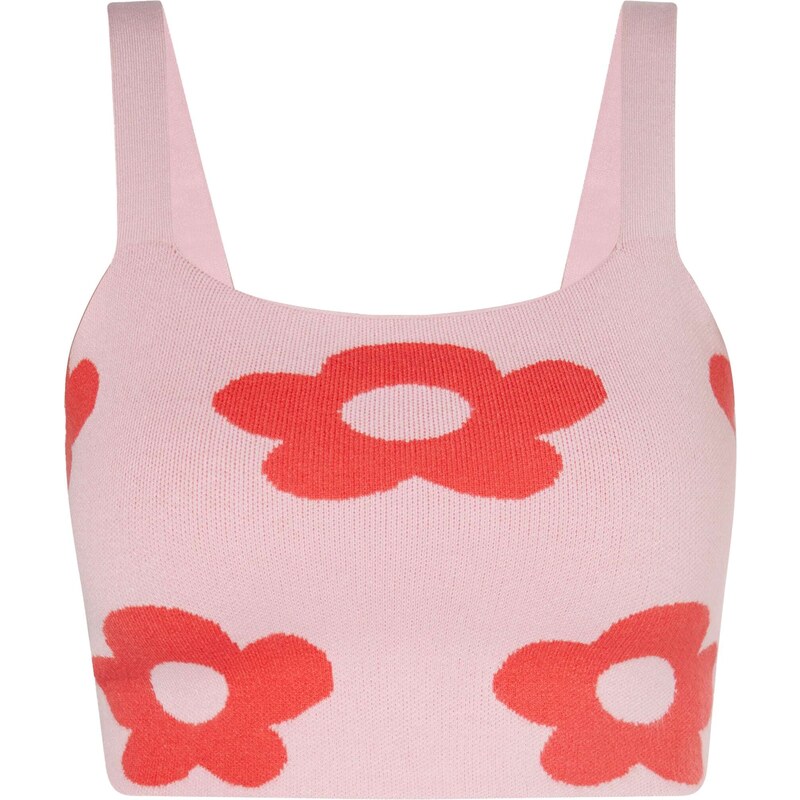 MYMO Top pastelovo ružová / červená 54294173