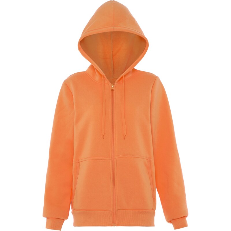 Flyweight Tepláková bunda marhuľová 65791537