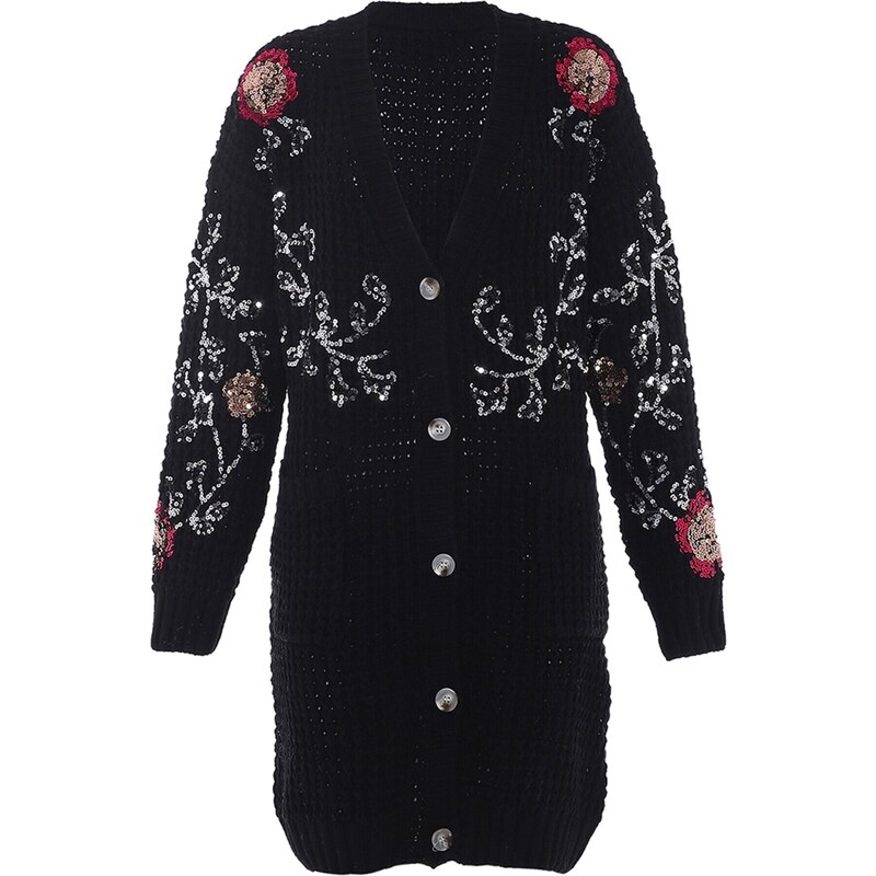 faina Kardigán ružové zlato / ružová / čierna / strieborná 54296787