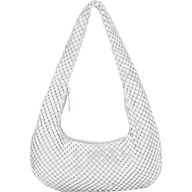 NAEMI Kabelka na rameno strieborná 65791715
