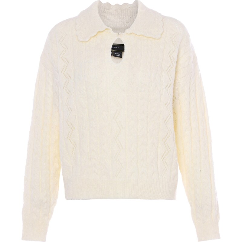 faina Sveter biela ako vlna 54297454