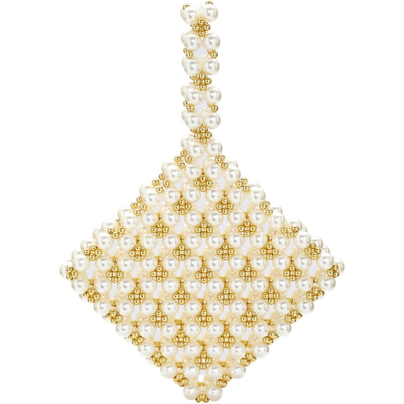 FELIPA Kabelka zlatá / biela ako vlna 57421298