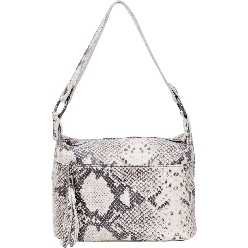 NAEMI Kabelka na rameno tmavosivá / biela 65791852