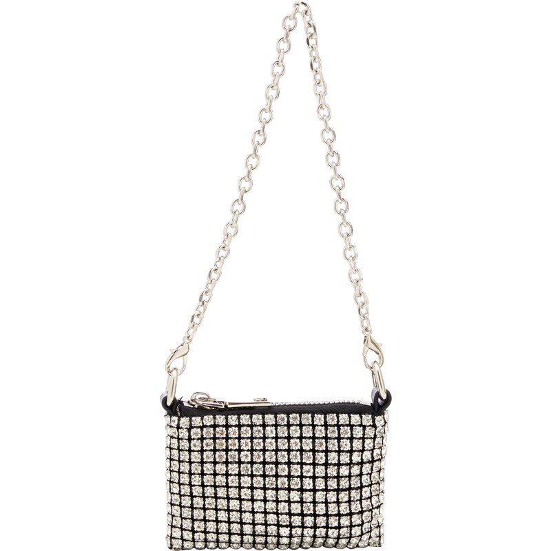 FELIPA Kabelka na rameno strieborná / priehľadná 54297496