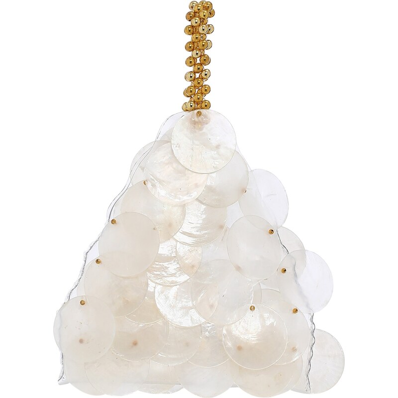 Koosh Kabelka zlatá / biela ako vlna 65791920