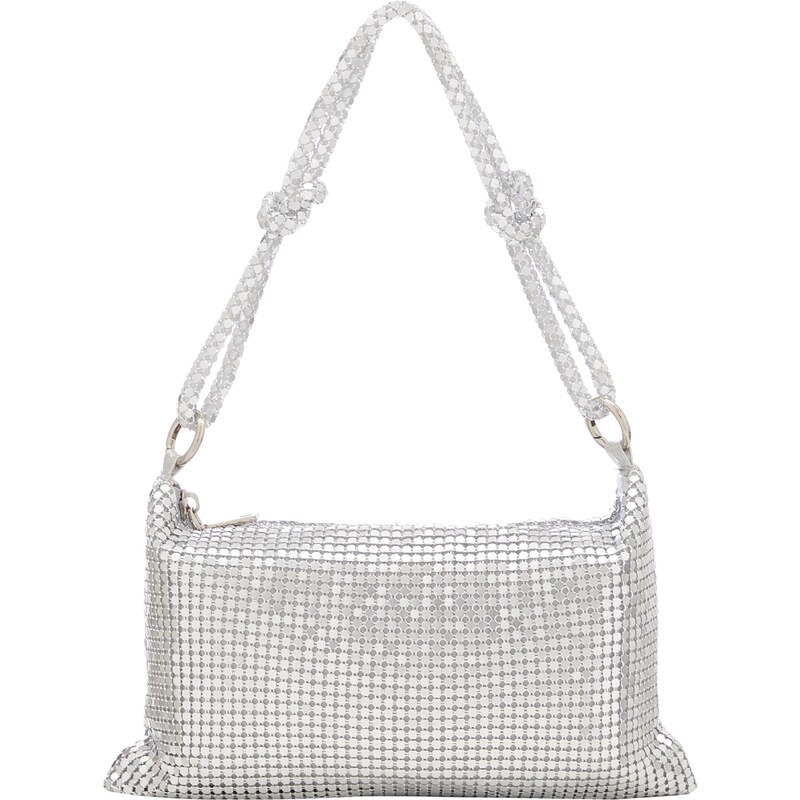 NAEMI Kabelka na rameno strieborná 65791886