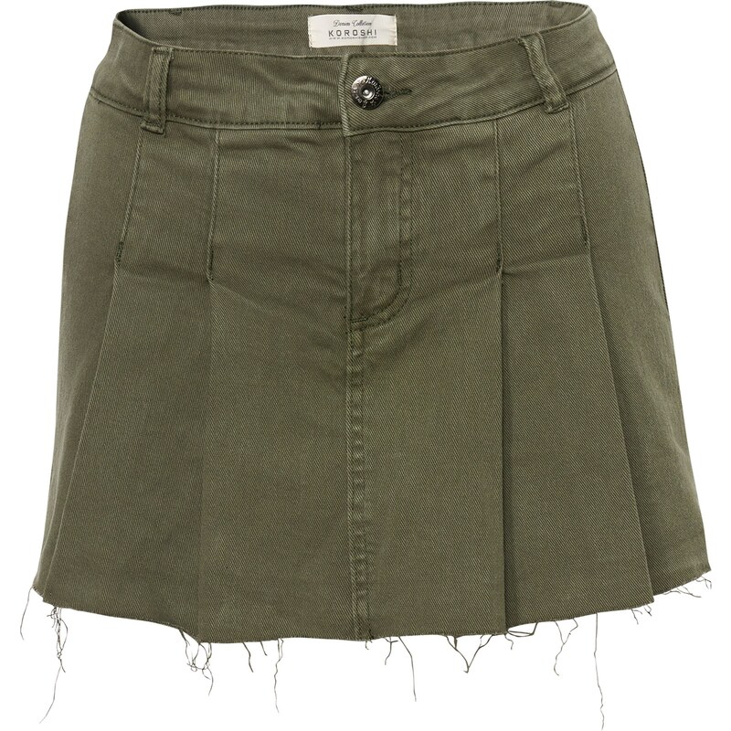 KOROSHI Džínsy olivová 54298280