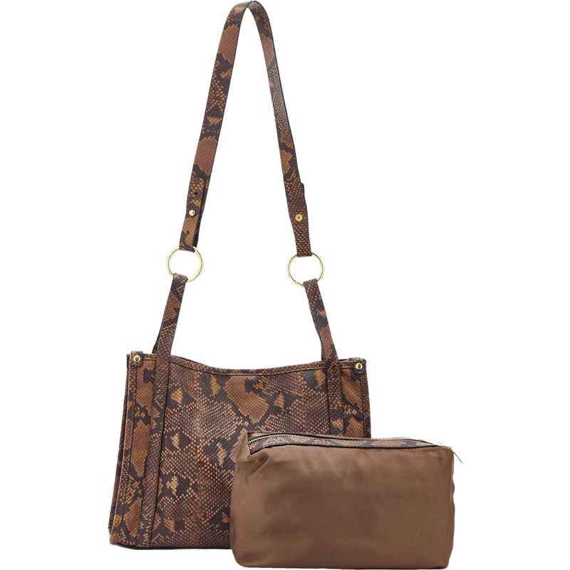 faina Kabelka na rameno karamelová / svetlohnedá / čierna 55751649