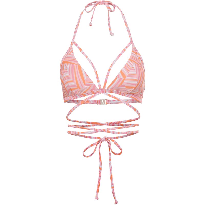 LSCN by LASCANA Bikinový top Lisa oranžová / ružová / biela 54299146