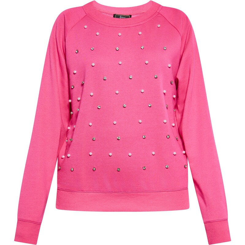 faina Mikina ružová / priehľadná / perlovo biela 54299904