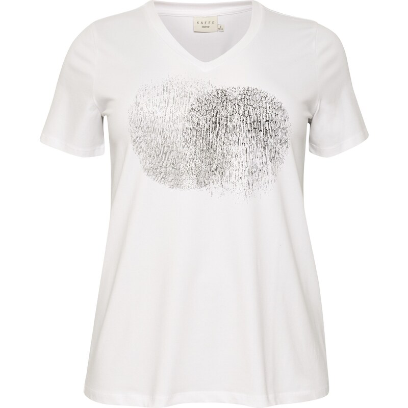 KAFFE CURVE Tričko Veri čierna / biela 54301488