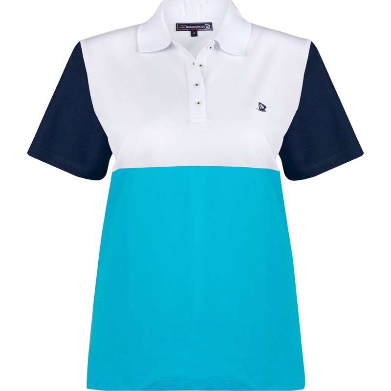 Giorgio di Mare Tričko svetlomodrá / tmavomodrá / biela 54304108