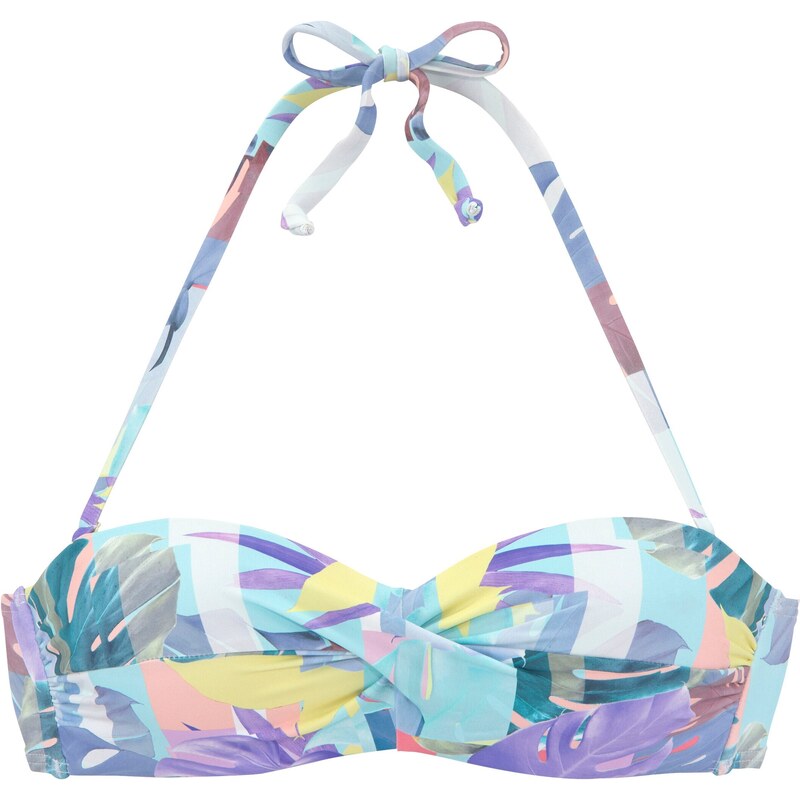 VENICE BEACH Bikinový top vodová / žltá / fialová / púdrová 54304980