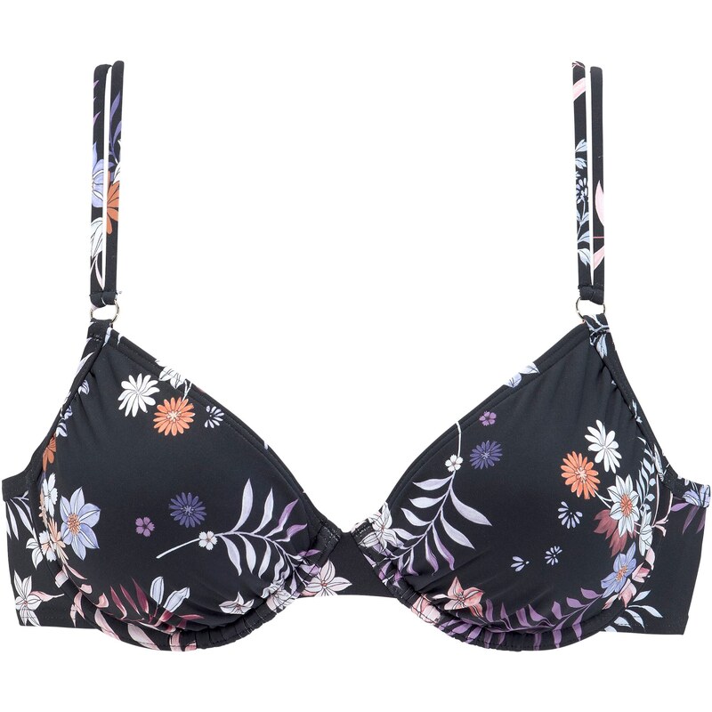 SUNSEEKER Bikinový top svetlofialová / oranžová / čierna / biela 66846523