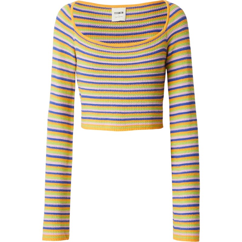 ABOUT YOU x Laura Giurcanu Sveter Anna kobaltovomodrá / karí / 54307285