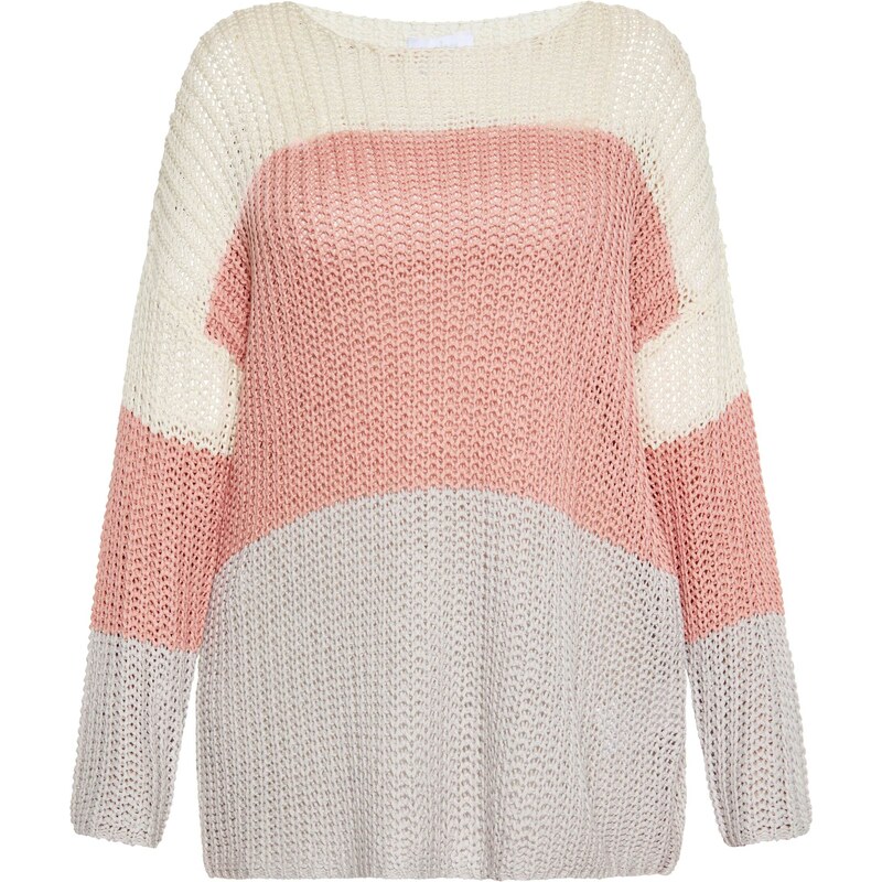 usha BLUE LABEL Sveter krémová / sivá / ružová 54309786