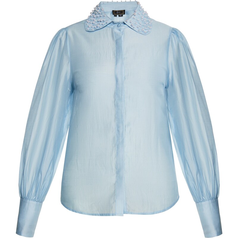 faina Blúzka svetlomodrá 54309788