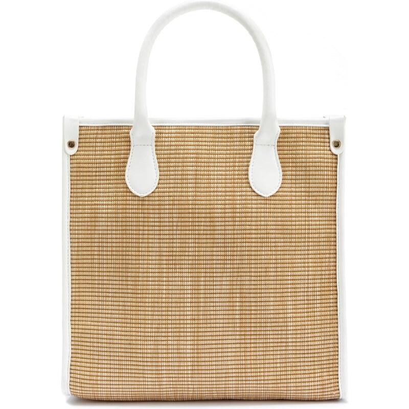 VIVANCE Shopper piesková / biela 54634432