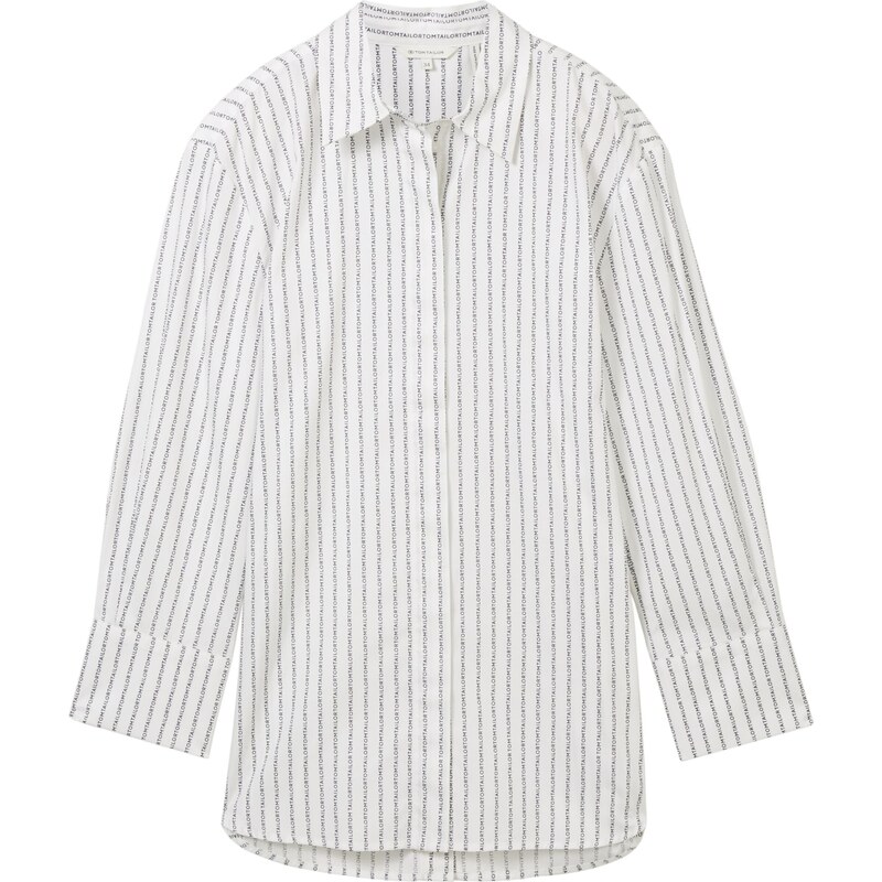 TOM TAILOR Blúzka čierna / biela 54312578