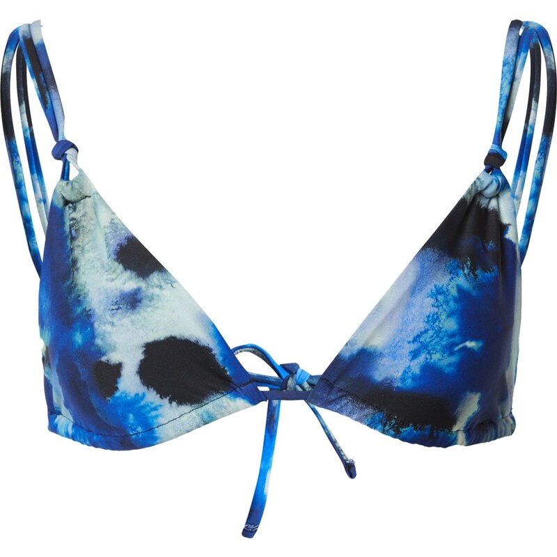TOPSHOP Bikinový top modrá / pastelovo modrá / tmavomodrá / šedobiela 56445355