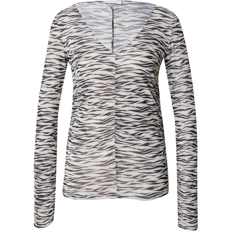 PATRIZIA PEPE Tričko čierna / šedobiela 54316552