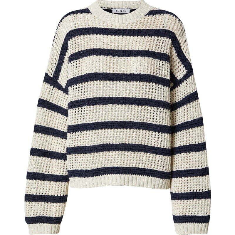 EDITED Sveter Xanthia krémová / námornícka modrá 54318091