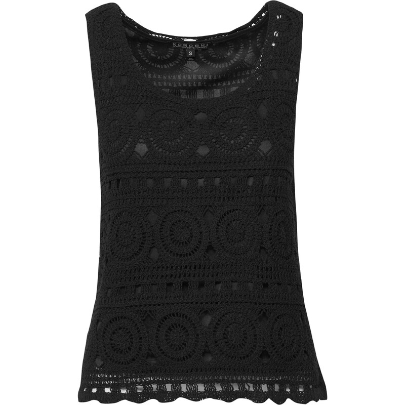 KOROSHI Top čierna 54318549