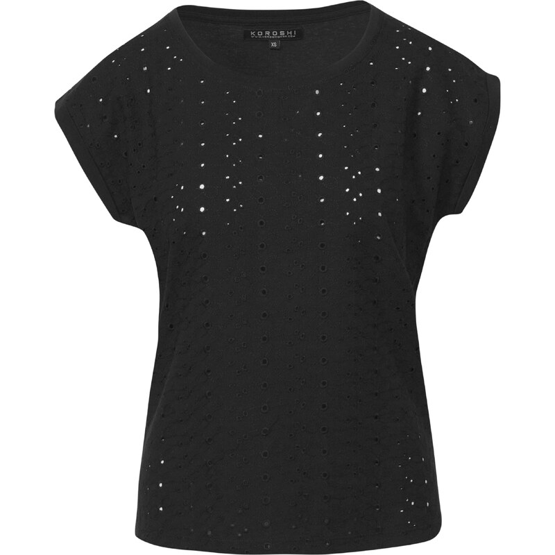 KOROSHI Tričko čierna 65871564