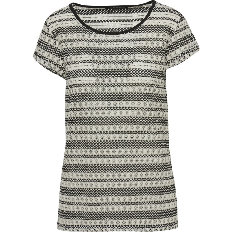 KOROSHI Tričko sivá / biela 54318661