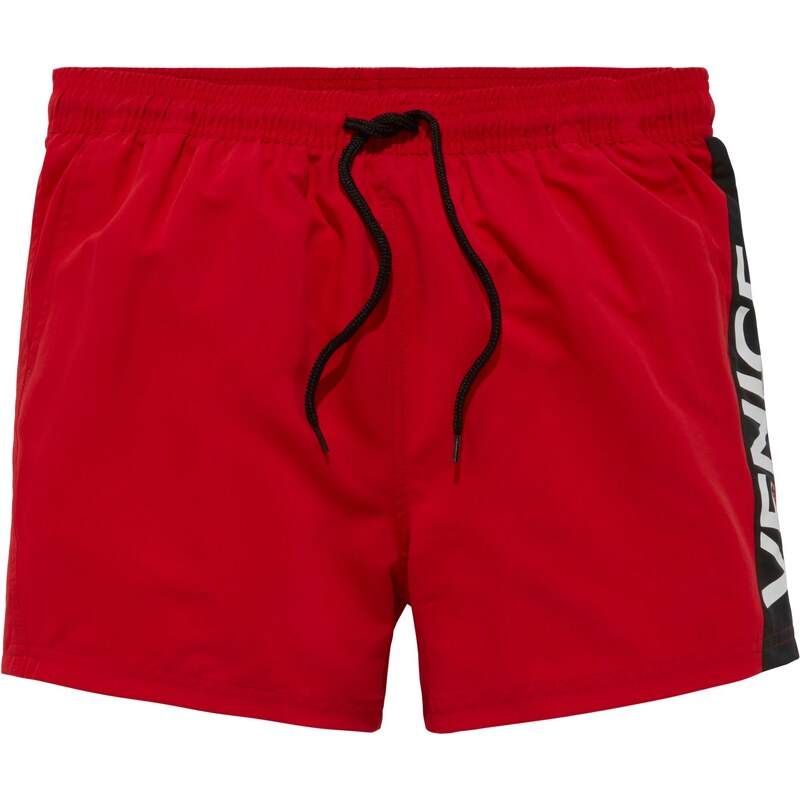 VENICE BEACH Plavecké šortky červená / čierna / biela 54319046