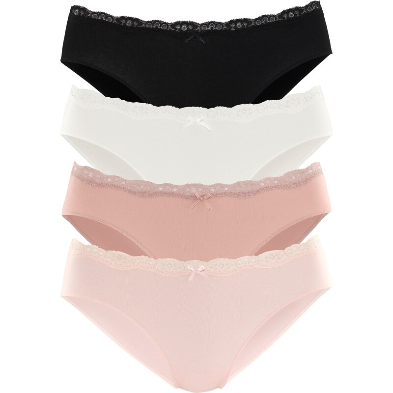 LASCANA Nohavičky ružová / rosé / čierna / biela 54322879