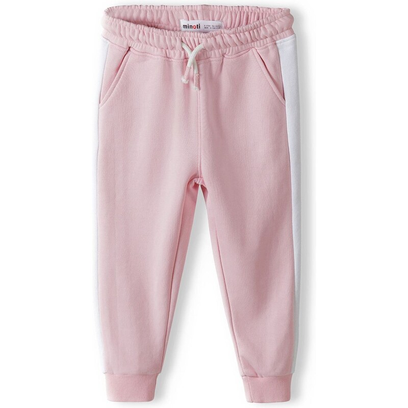 MINOTI Nohavice svetloružová / biela 54324843