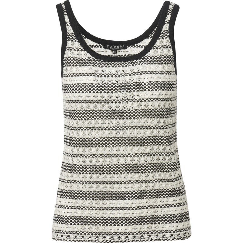 KOROSHI Top čierna / biela 54326937