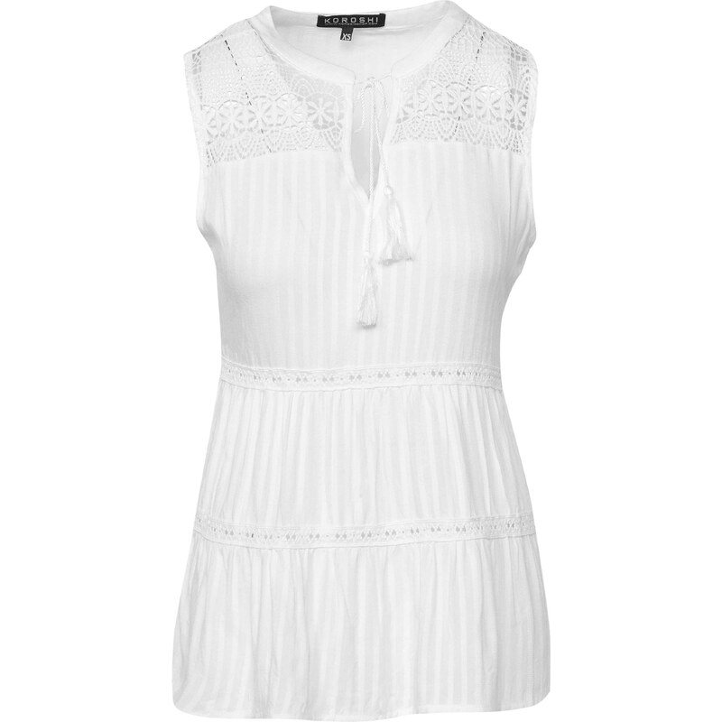 KOROSHI Blúzka biela 54329846