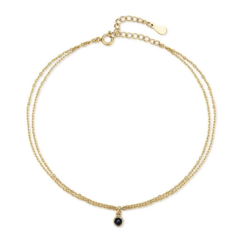 SWAROVSKI Elements Swarovski e. oceľová retiazka na nohu Hawaii, 50747271