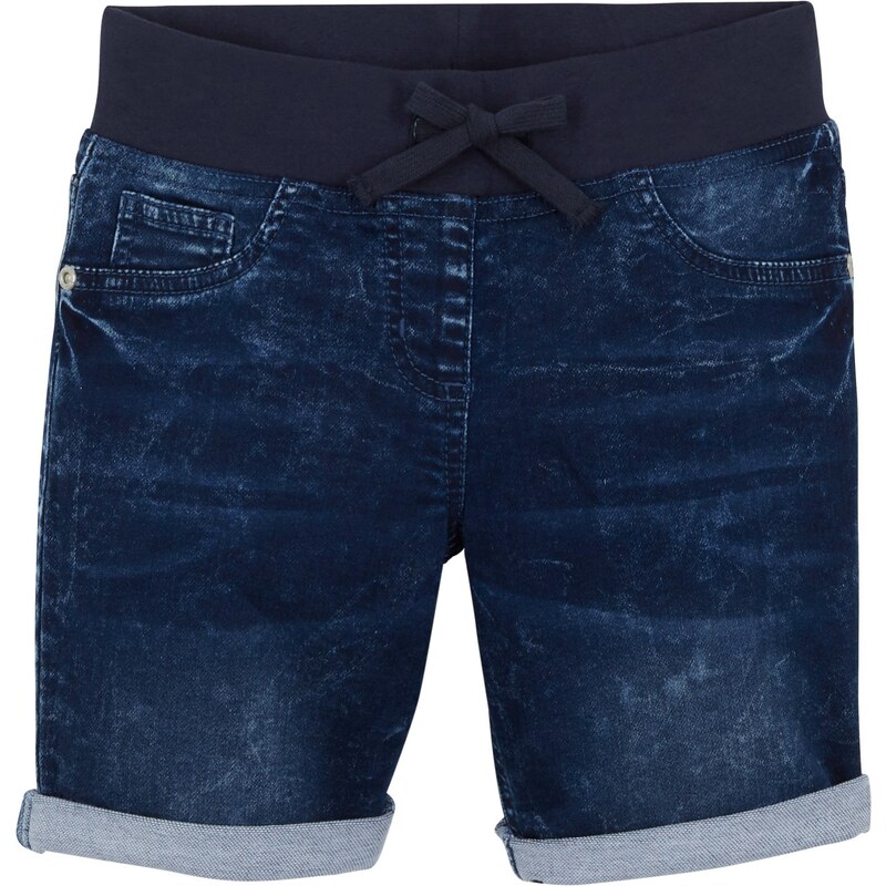 bonprix Džínsové šortky, stredná výška pásu, farba modrá 44733596