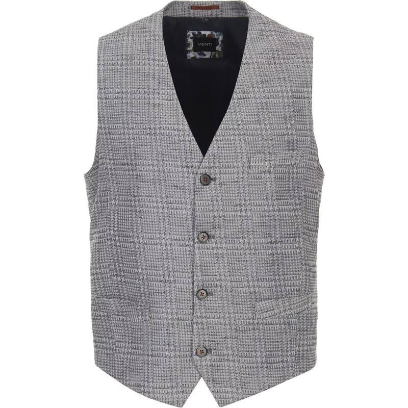 Pánska sivá vesta VENTI regular fit 50748153
