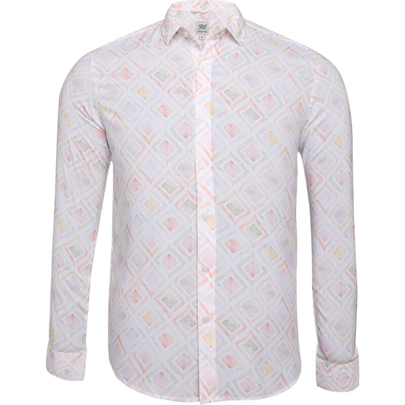 Campus Sutra Košeľa Declan broskyňová / ružová 54320270