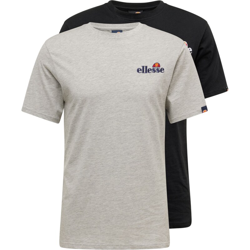 ELLESSE Tričko Voodoo námornícka modrá / sivá melírovaná / oranžová / 50926005