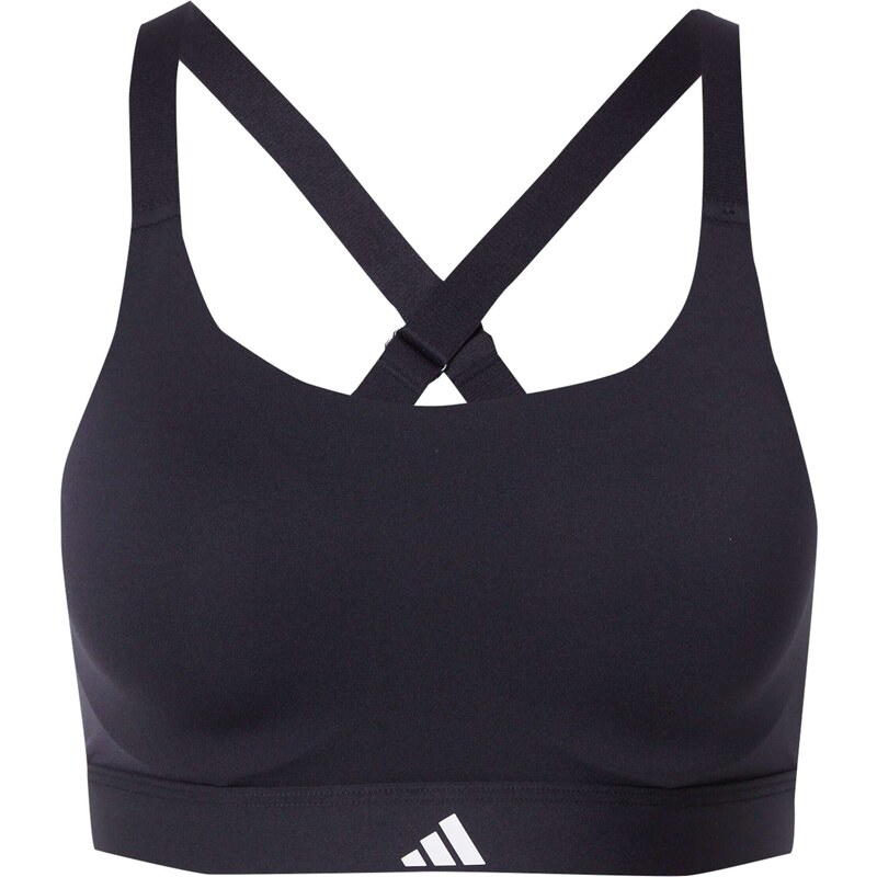 ADIDAS PERFORMANCE Športová podprsenka Impact Luxe čierna / biela 66507765