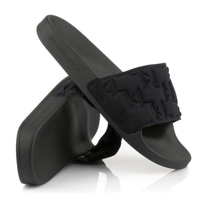 ŠĽAPKY KARL LAGERFELD KONDO MGRAM PADDED SLIDE 50274291