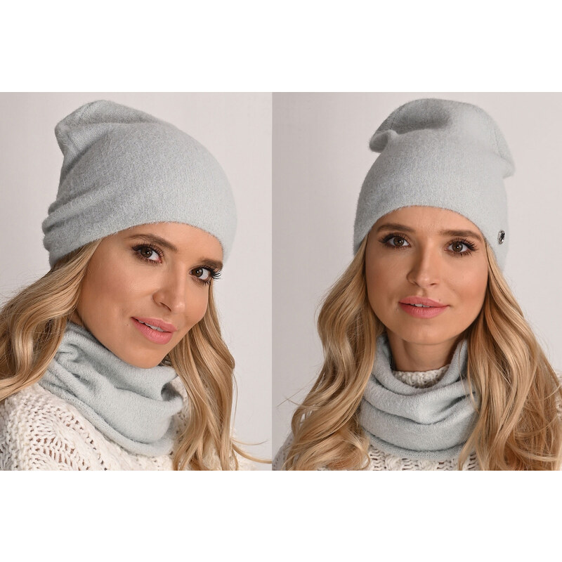 Fashionweek Dámska súprava čiapky a šálu alpakové AL1 48751414