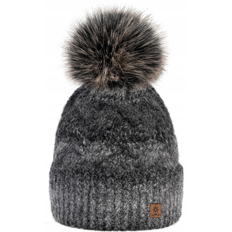 Fashionweek Moderni Vlnená zimná čiapka s bambulíflísová podšívka 48752180