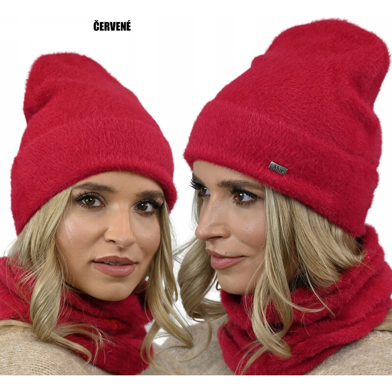 Fashionweek Exkluzívny alpakový zimný set čiapky a šál, pletený tunel 48752170