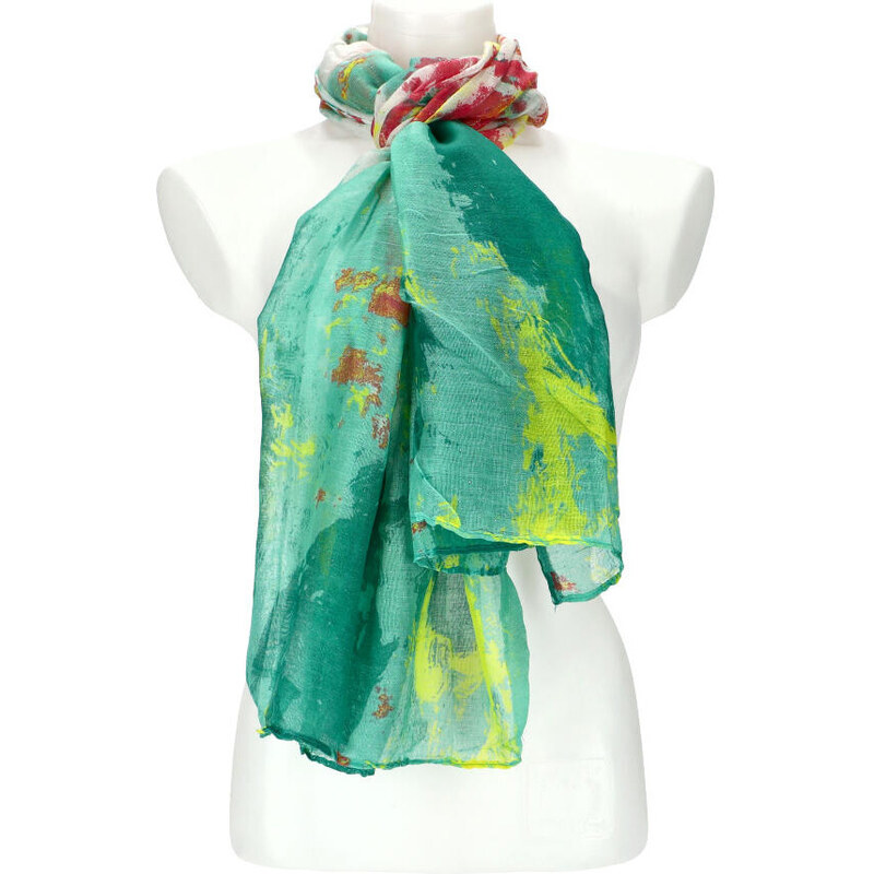 Cashmere Dámska letná farebná šatka 174x70 cm motív 5 50763006