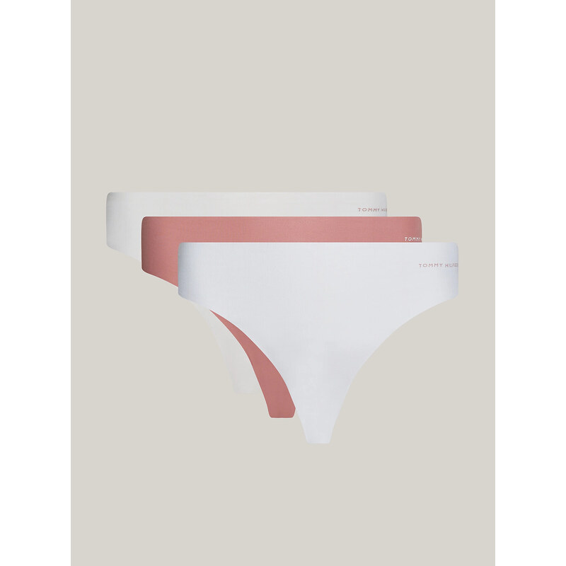 Dámske 3Pack BRAZILIAN UW0UW03871 0R2 white/st.béžová/ružová - Tommy 50769278