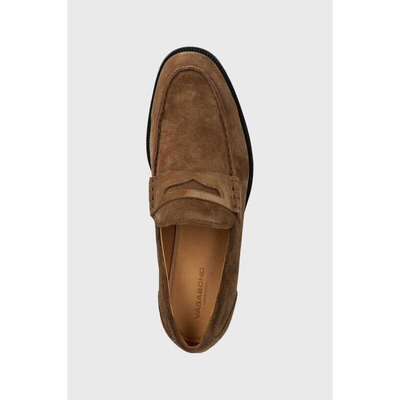 Semišové mokasíny Vagabond Shoemakers MARIO pánske, hnedá farba, 4961-040-19