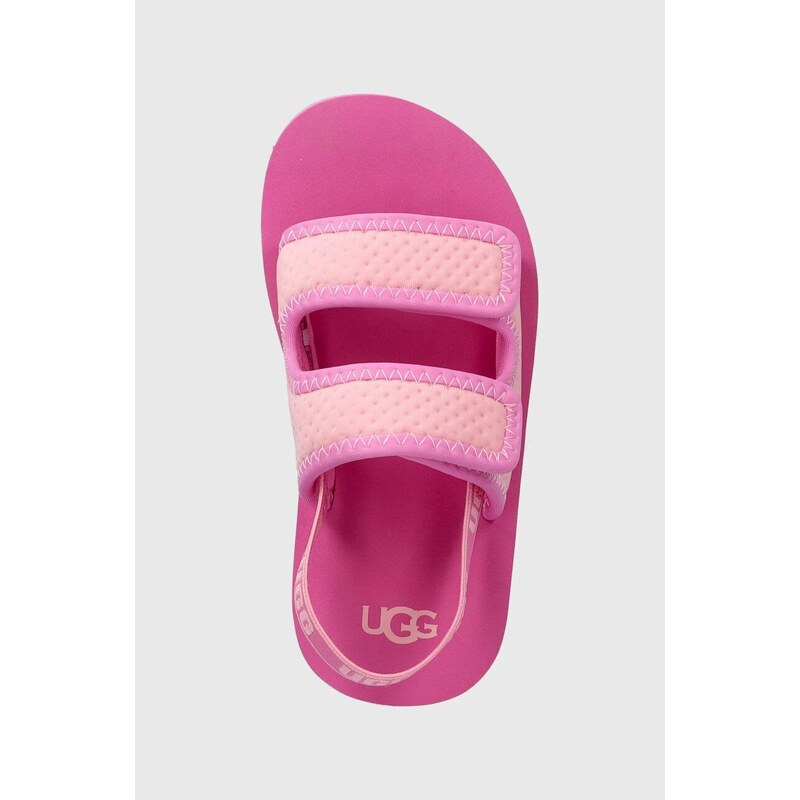 Detské sandále UGG LENNON SLINGBACK ružová farba