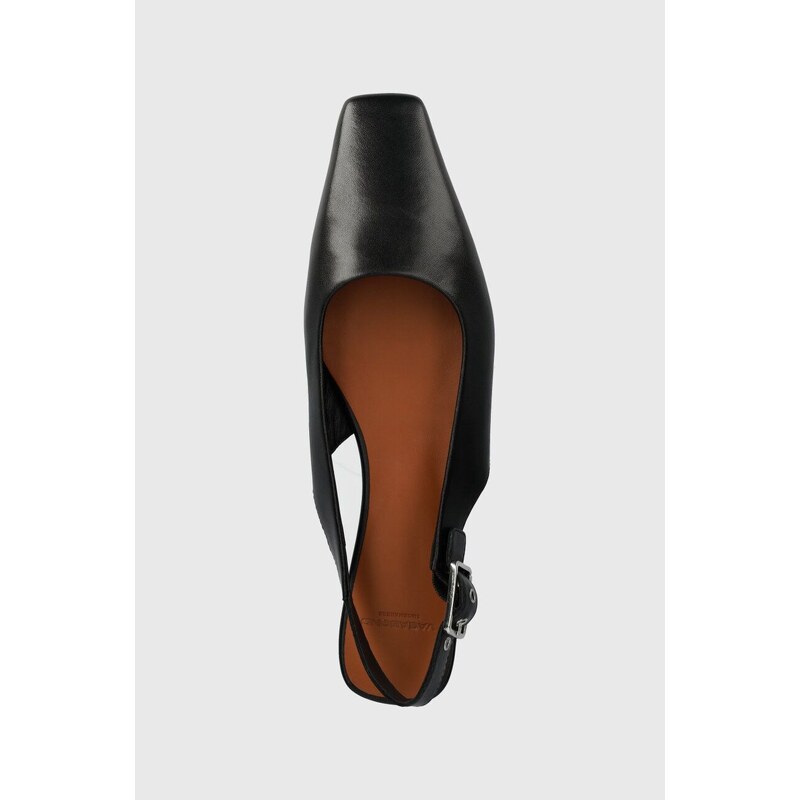 Kožené balerínky Vagabond Shoemakers WIOLETTA čierna farba, s otvorenou pätou, 5701-101-20