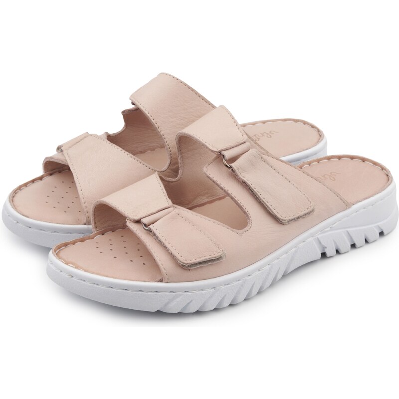 Vlnka Dámske kožené šľapky Pavlína béžová veľkosti obuvi - dospelí 36 50772250